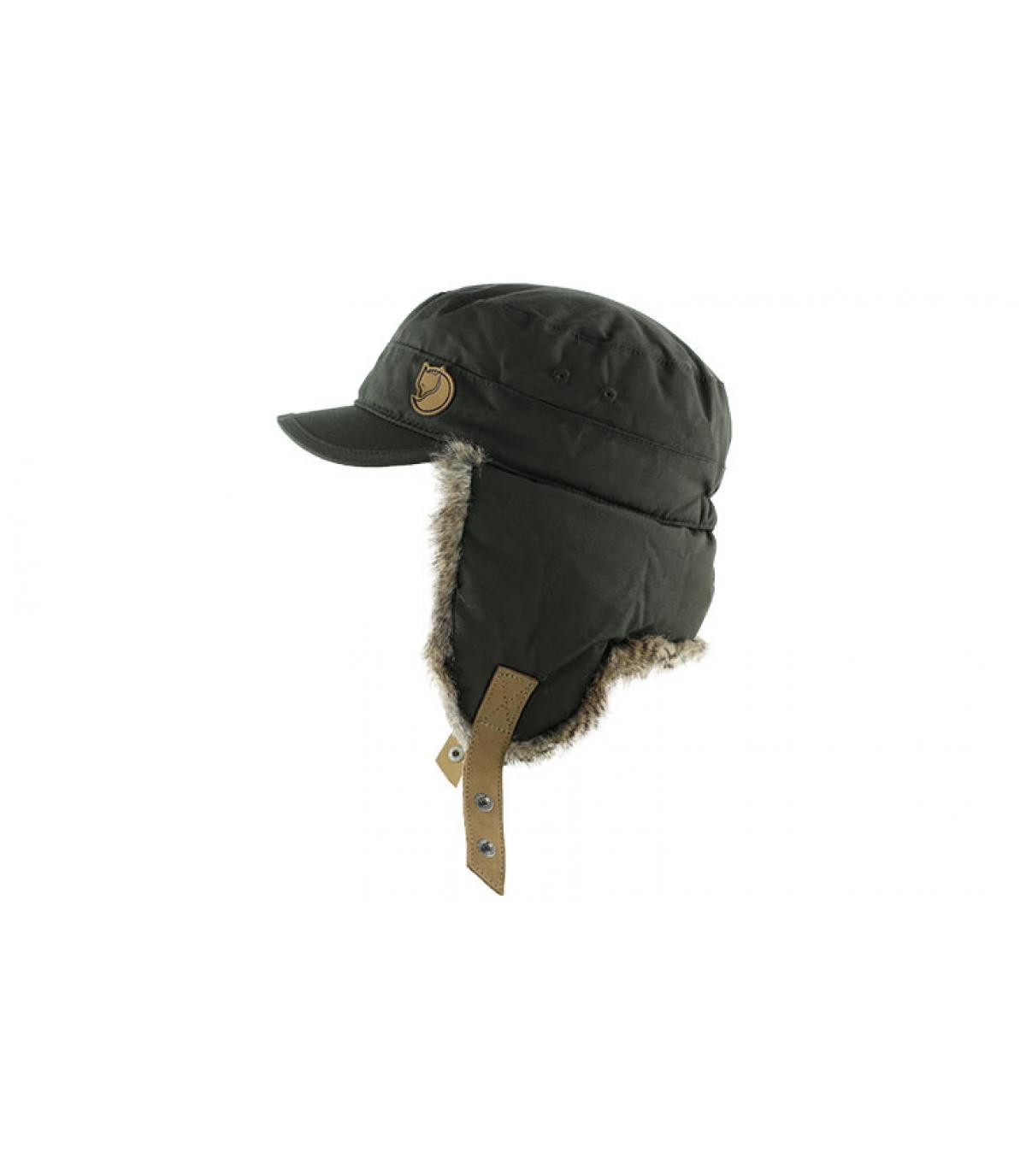 Fjallraven grey trapper hat Woodsman cap mountain grey by